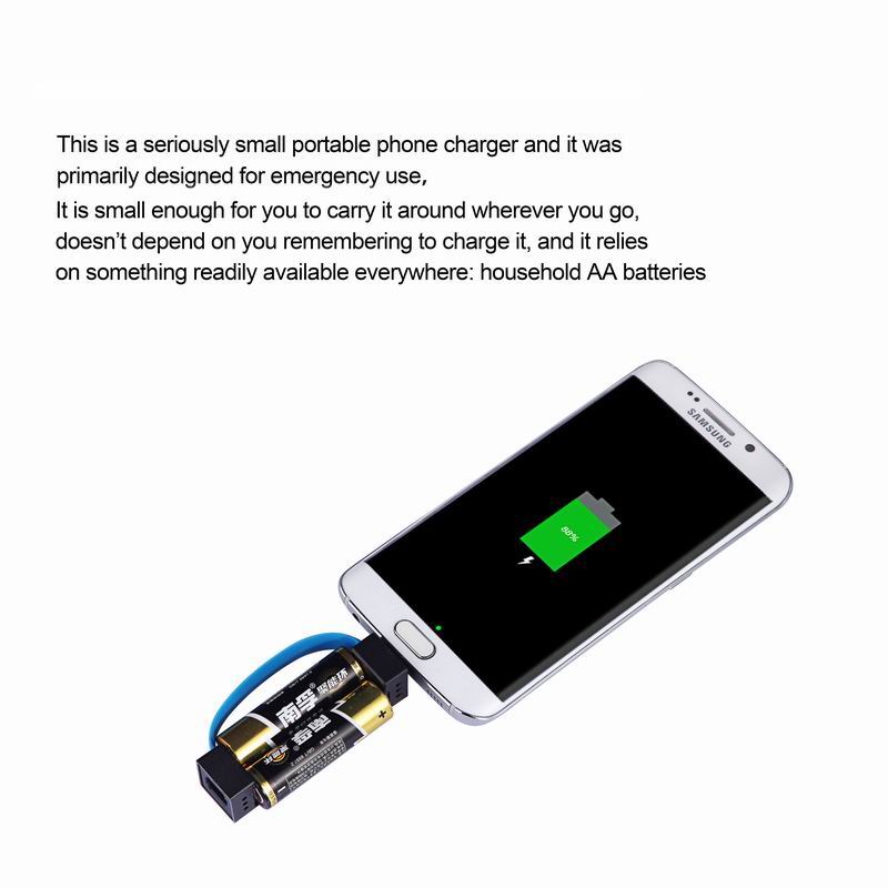 AA battery emergency phone charger Backup Charger factory