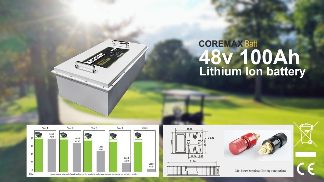 Customized us dakota allied & roypow eco 48 volt lithium battery